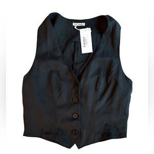 Black Button-Up Vest